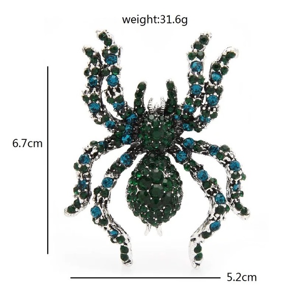 Vintage style Swarovski Crystal spider Brooch. NWT - Picture 4 of 5